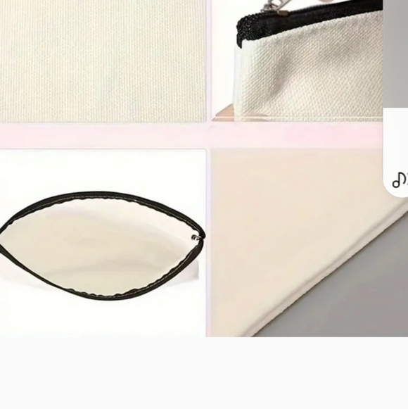 Cosmetic Bag Pouch SET of 4 Whimsical Girls Print   NWT - Picture 8 of 8